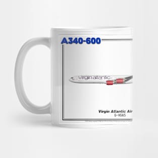 Airbus A340-600 - Virgin Atlantic Airways (Art Print) Mug